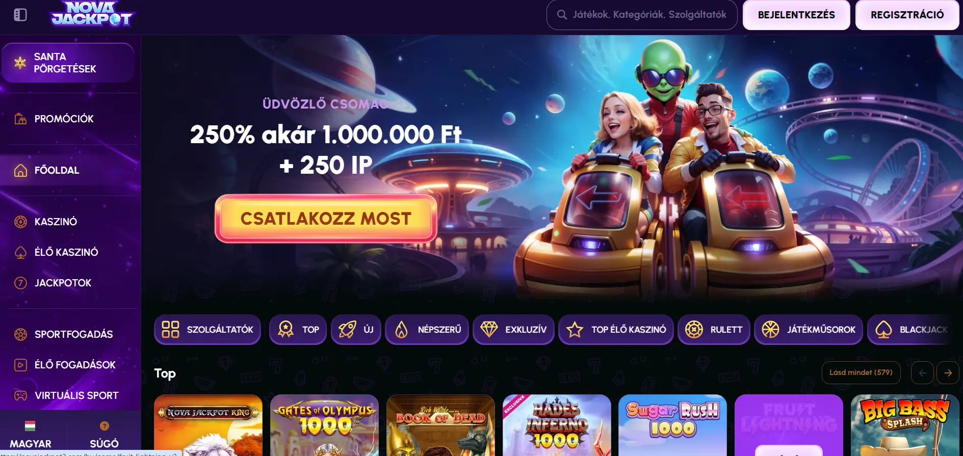 Novajackpot screenshot